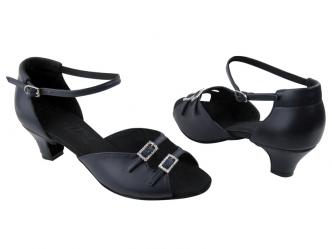 dansschoenen donkerblauw leder  